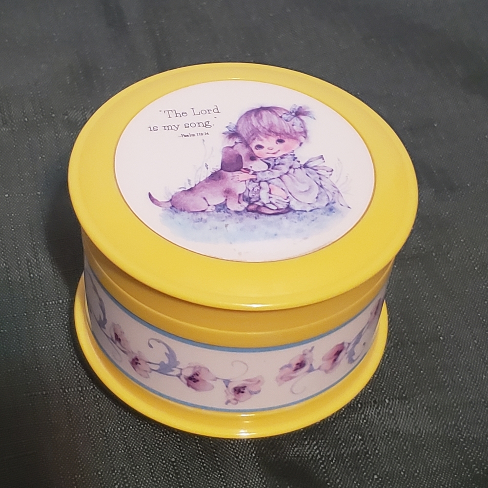 Vintage Music Trinket Box 'The Lord is my Song'